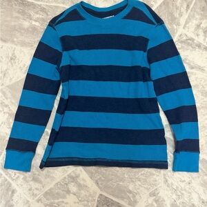Arizona Jean Company Kids Blue Striped Long Sleeve Shirt